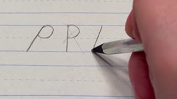 Capital "P" in cursive