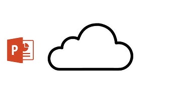 Draw Cloud icon using Microsoft PowerPoint 2016