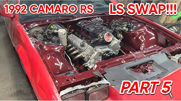 1992 Third Gen Camaro LS Swap - Engine Installed!!