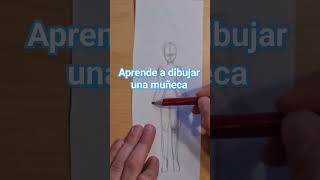 Te enseño a dibujar una muñeca. MUÑECA DE PAPEL