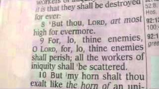 Psalm 92 King James Holy Bible
