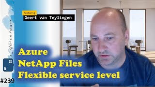 #239 - The one with Azure NetApp Files Flexible service level (Geert van Teylingen) | SAP on Azure