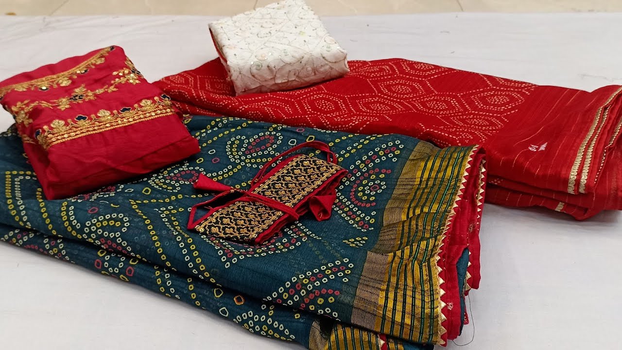 party wear sarees#belt designer sarees#bandhej sarees#white blouse#organza silk sarees#new sarees