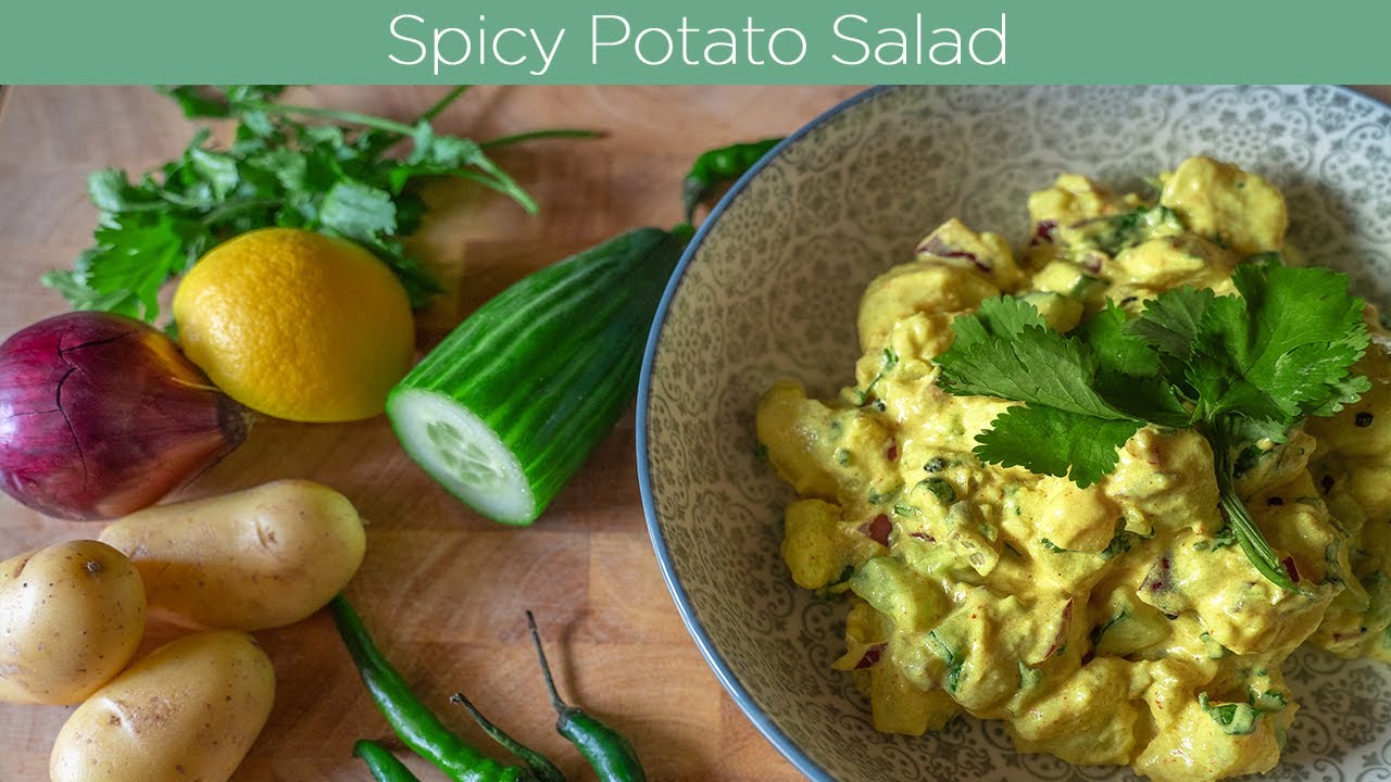 [How to Make Aloo Chukauni Nepali SPICY Potato Yogurt Salad YouTube