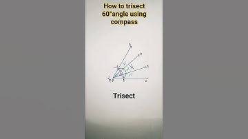 how to trisect 60° angle using compass#angle division#trisect#easy#method#viralshorts#ytshorts#viral