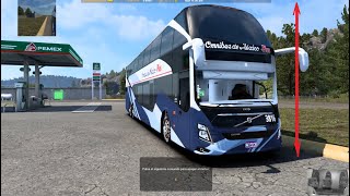 Autobus doble piso Volvo 9800 DD Bocoyna Chihuahua Mapa de Mexico screenshot 2