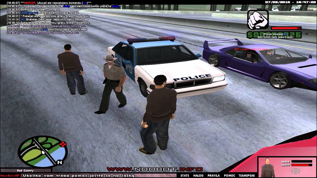 NooBot RolePlay | Je*ena Policija - www.noobot.info - YouTube