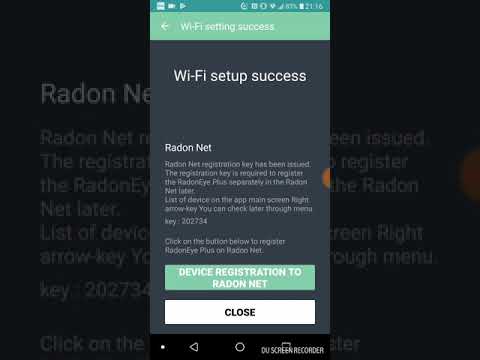 RadonEye+ WiFi Konfiguration
