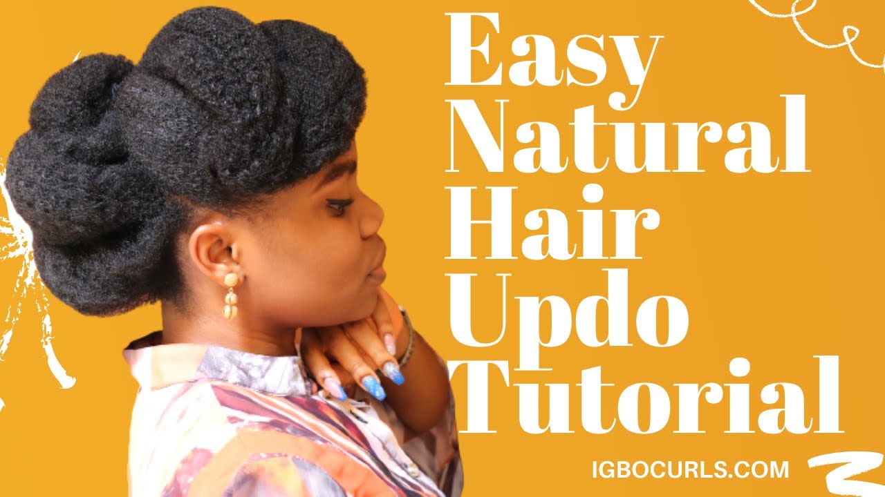 Wedding Updo Protective Style/ Black Women Hairstyles for Natural Hair 4c