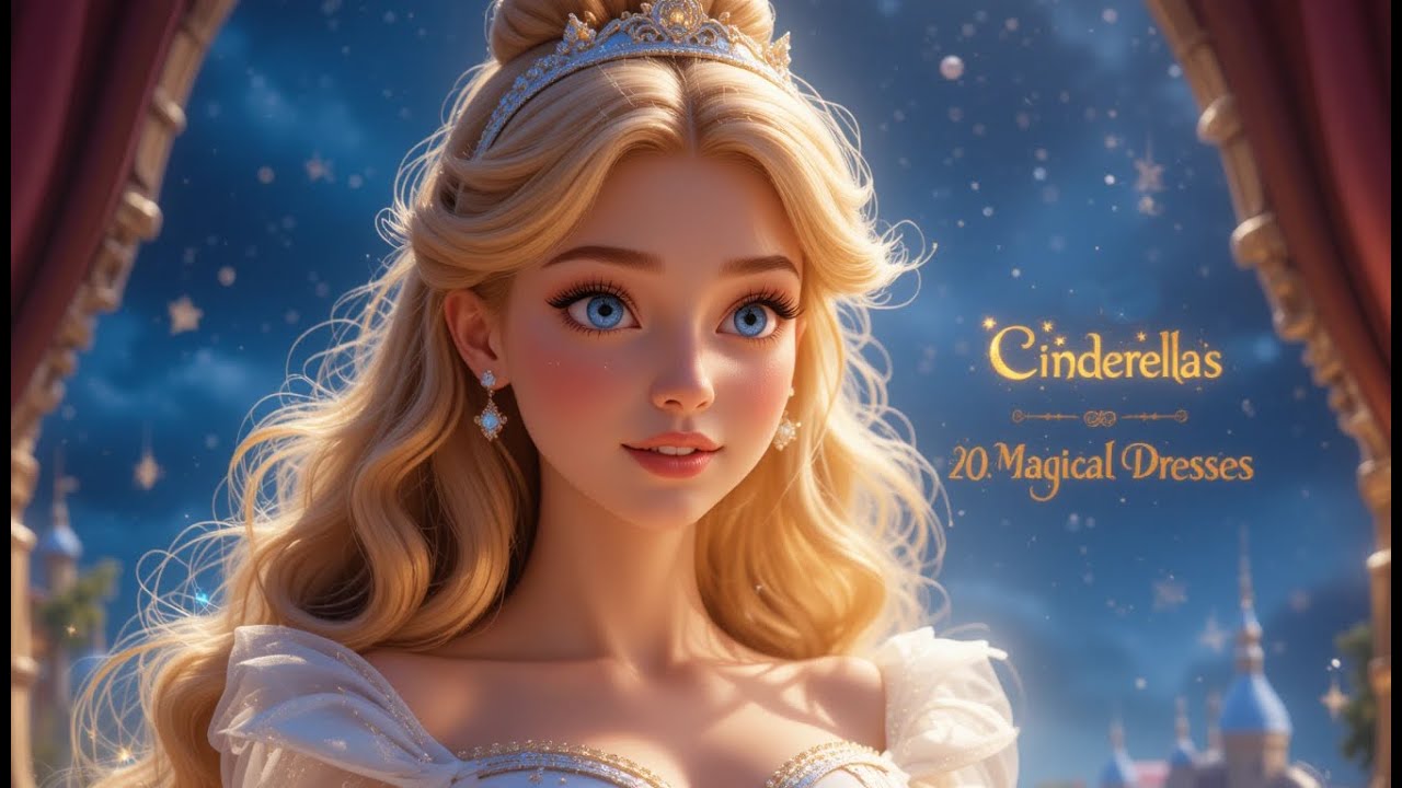 🎶 Cinderella's 20 Magical Dresses Song 👗 | Bedtime Music for All Ages