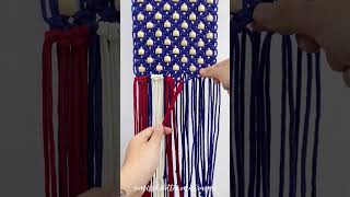 🇺🇸Macrame USA Flag Tutorial🇺🇸