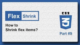 flex shrink tutorail | Flexbox css 3 tutorial 9 | How to shrink flex item | Yuvraj Academy