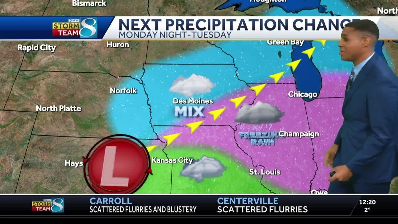 Iowa weather: Arctic air returns after snow