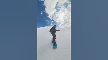 A great day to go snowboarding down the mountain with insta360 | using viewfinder feature