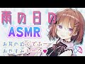 【ASMR】雨音を聞きながらまったりおやすみトーク【睡眠用/立体音響】