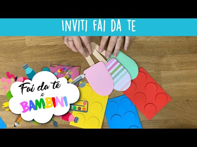 Inviti compleanno bambini fai da te - Irpot