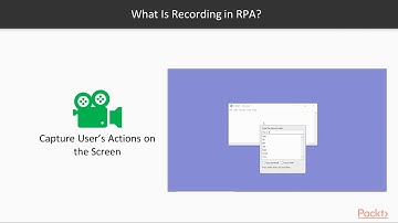 Robotic Process Automation for Developers: What Is Recording in RPA?|packtpub.com