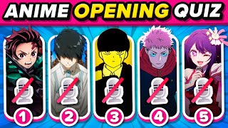 ANIME OPENING QUIZ BUT WITHOUT VOICE 🎙️🚫 [50 Popular Anime Openings]