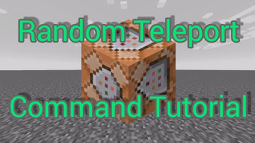 Minecraft | Random Teleport Tutorial | *1 COMMAND BLOCK*
