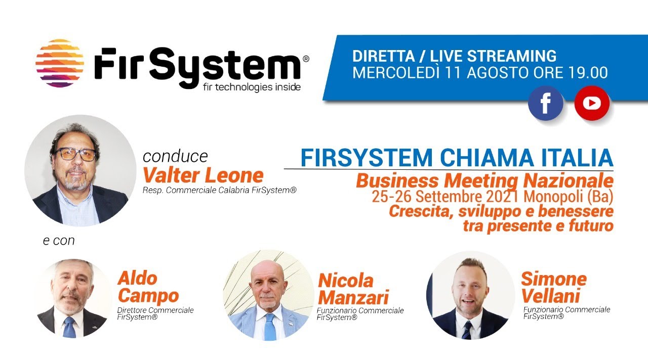 FIRSYSTEM CHIAMA ITALIA LIVE - YouTube