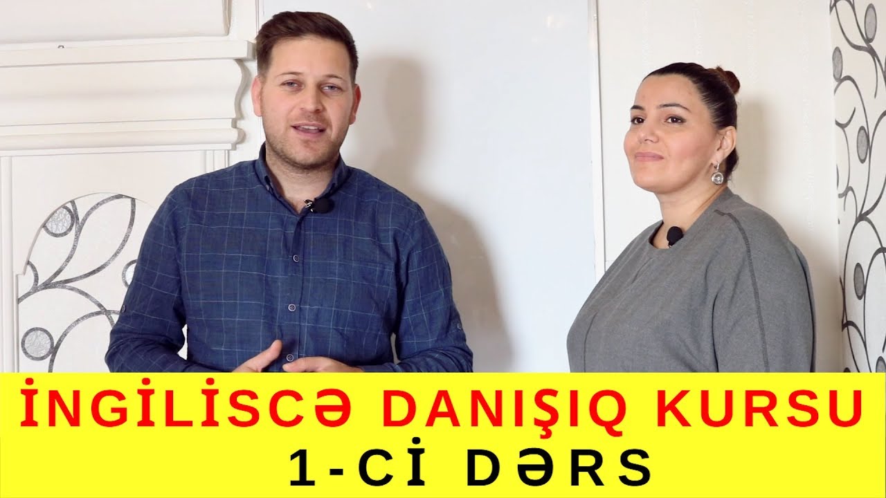 Azərbaycanda ilk dəfə pulsuz İNGİLİSCƏ DANIŞIQ  KURSU - 1 ci dərs