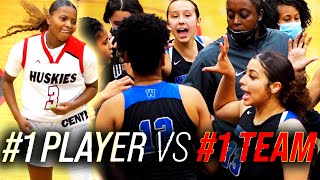 #1 Girls Team VS #1 Ranked Player! Future WNBA Players Go Head To Head In Playoffs!