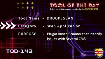 DROOPESCAN - Issues Identifier | TOD 143 | Briskinfosec