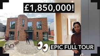 Touring a SPACIOUS Grand 6-BED LUXURY ZERO-CARBON New Build Home £1.8M Empty Tour Property Vlog UK