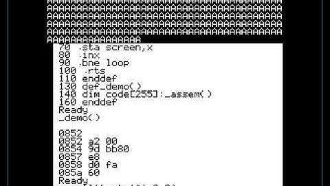 dflat inline assembler