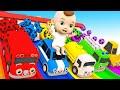 Wheels on the bus  baby shark  soccer ball shaped wheels  baby nursery rhymes  kids songs