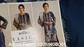 Vasal By Johra 2026 Lawn Embroidered Shirt Lass Patch With Jacquard Duppta Dyed Trouser