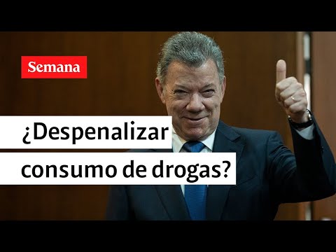 Expresidente Santos propone despenalizar el consumo de drogas