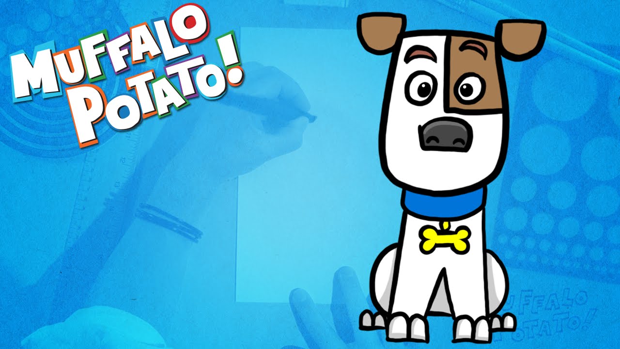 How to Draw MAX from THE SECRET LIFE OF PETS Using Letters and Numbers ...