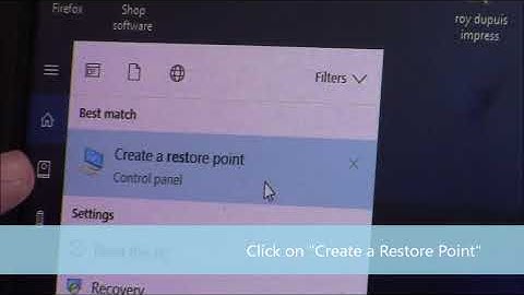 How to Create a System Restore Point - Impress Computers Katy TX