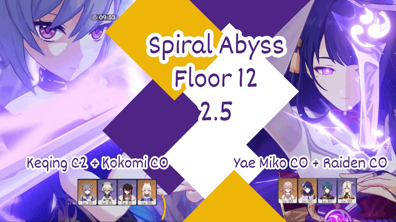 [Genshin Impact] Spiral Abyss Floor 12 ( 2.5 ) Full Stars - All Electro-Charged