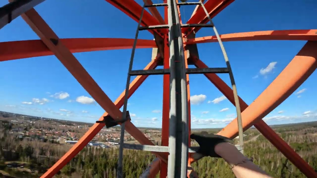 Climbing a 101m Mast in Hyvinkää, Finland 🇫🇮