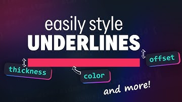 Most people have no idea you can style underlines like this