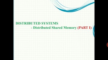 DISTRIBUTED SHARED MEMORY
