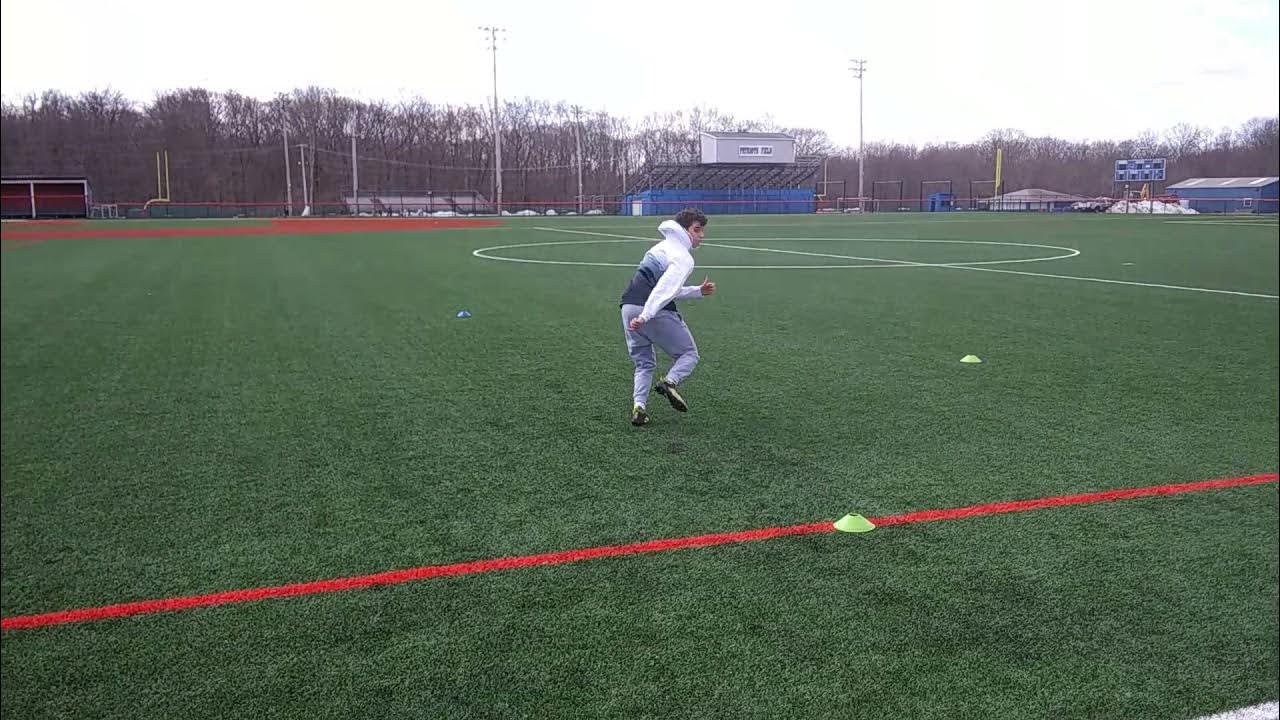 Linebacker Drill 2118 Linear pass drop to accentuate opening hips