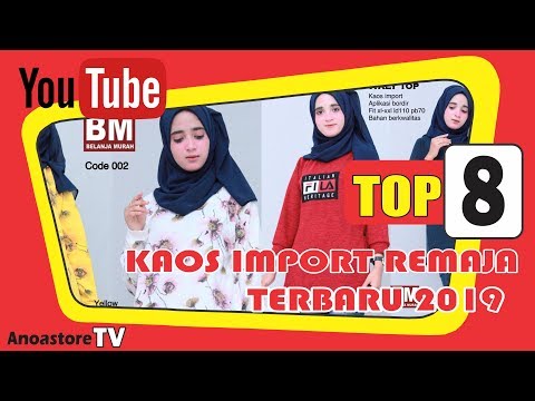 model-baju-gamis-kaos-import-wanita-remaja-distro-muslim-tunik-harian-cantik-terbaru-2019