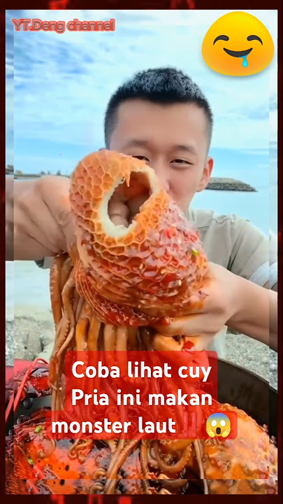 Pria ini makan gurita dengan sambal super pedas‼️😱 #shorts #video #mukbang #fypシ゚viral