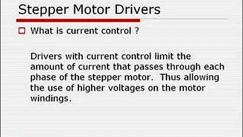 Stepper Motors - Application and Use Part 1
