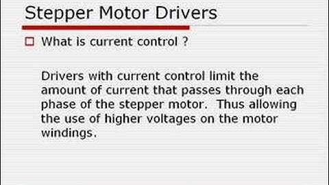 Stepper Motors - Application and Use Part 1