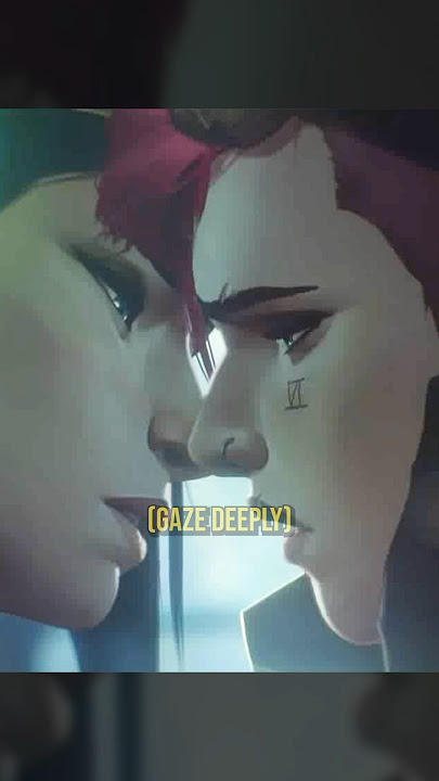 Caitlyn and Vi's First Kiss Scene