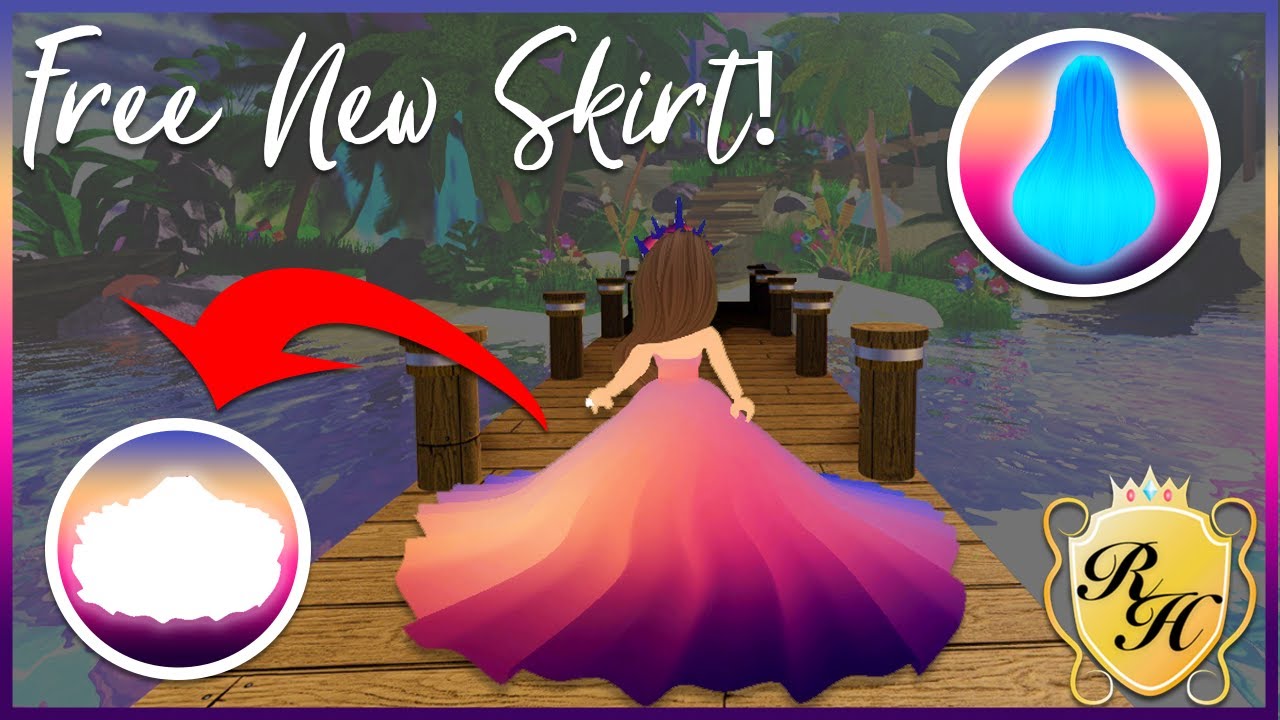 Free Midnight Mademoiselle Skirt W Gamepass Glowing Hair And Sunset Island Info For Royale High Youtube - game passes royale high game passes roblox free hair