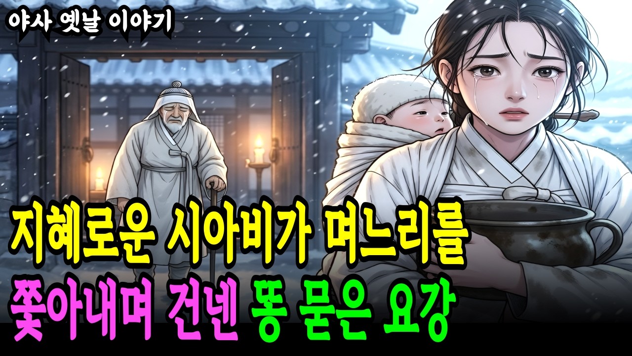 쫓겨나는 며느리에게 똥 묻은 요강 하나 던져준 눈먼 시아버지의 비밀 |야담 |민담 |전설 |옛날이야기 |사연 | 조선야사