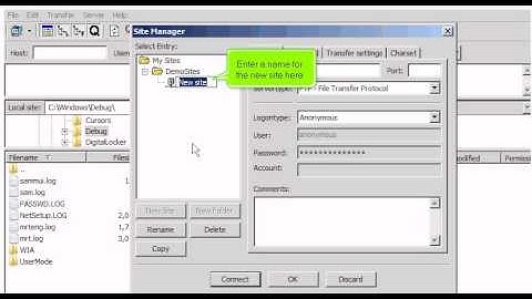 Configuring your website in FileZilla.avi