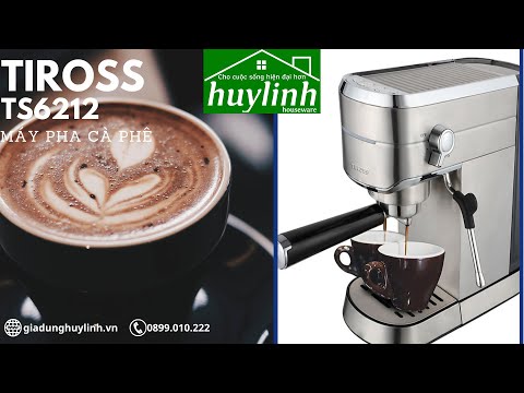 Trải nghiệm review máy pha cà phê Tiross TS6212 mẫu mới nhất tại Huy Linh - 0899.010.222