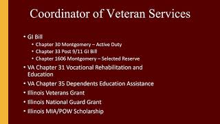 Veteran Services for Virtual NSO