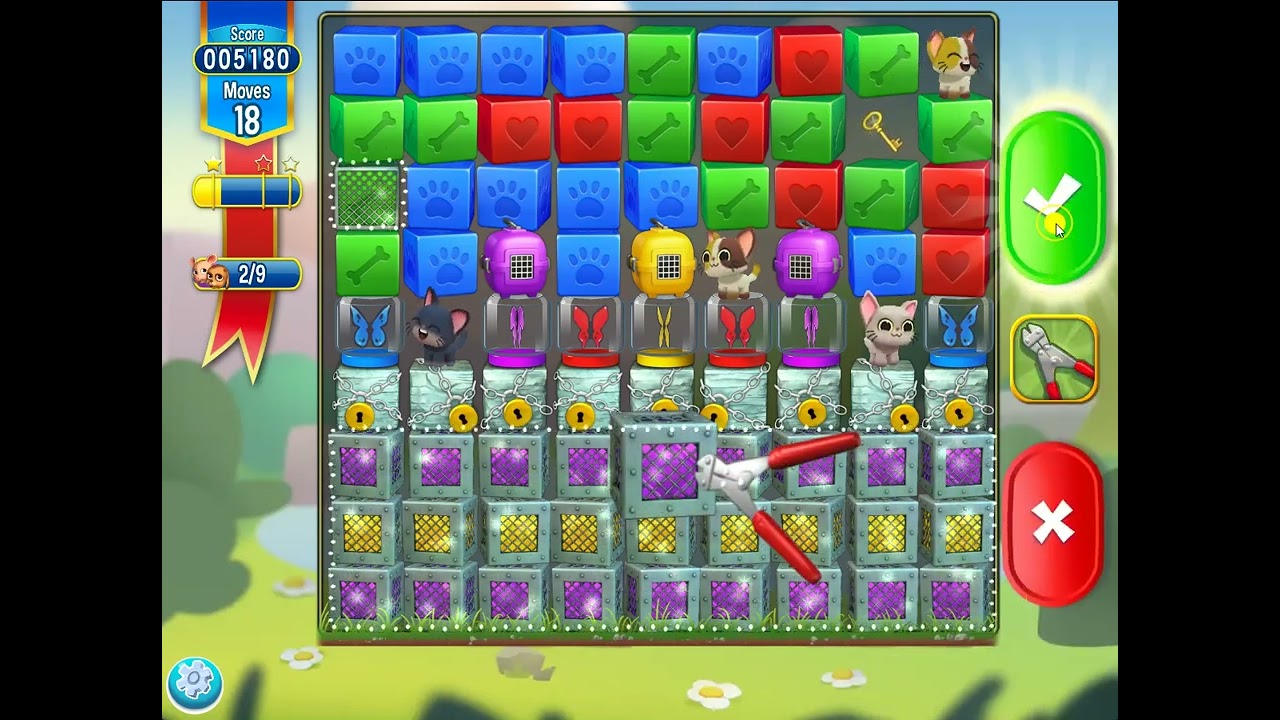 Pet Rescue Saga level 5191 no boosters | PuzzledCubes.site